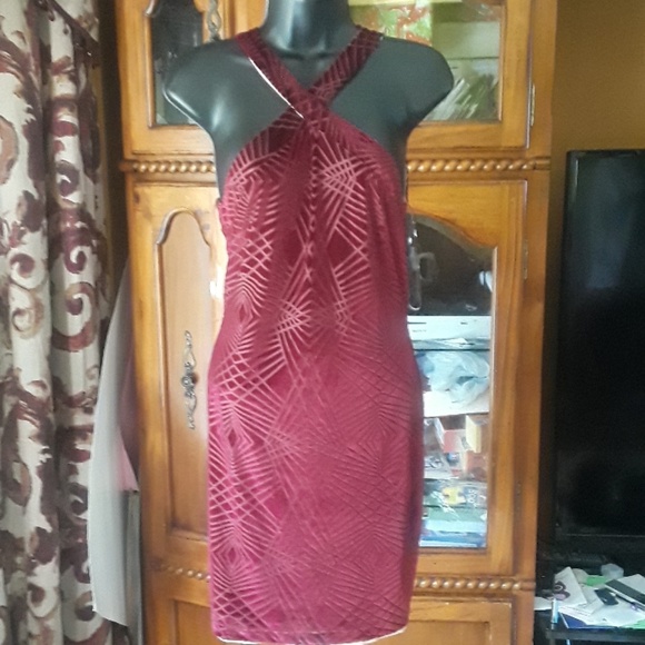 honey and rosie burgundy dress